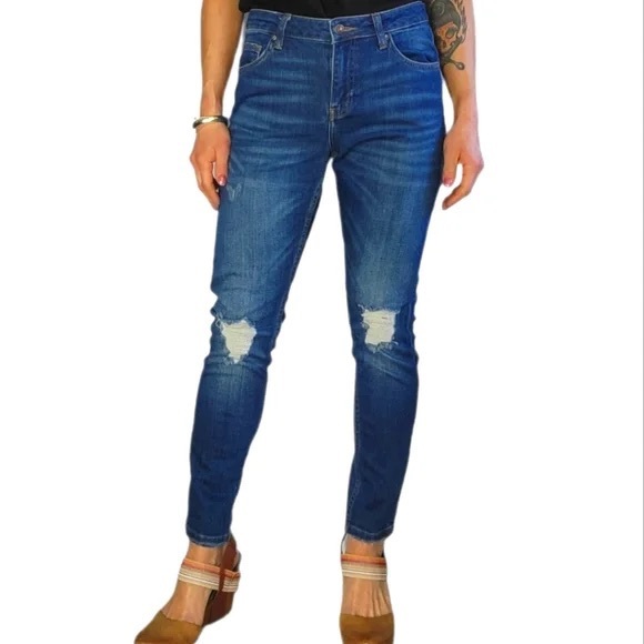 TopShop Moro Lucas distressed jeans size 26 - Picture 1 of 7